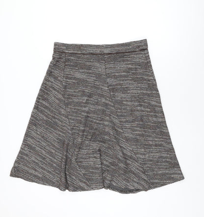 Marks & Spencer Womens Brown Polyester Swing Skirt Size 16
