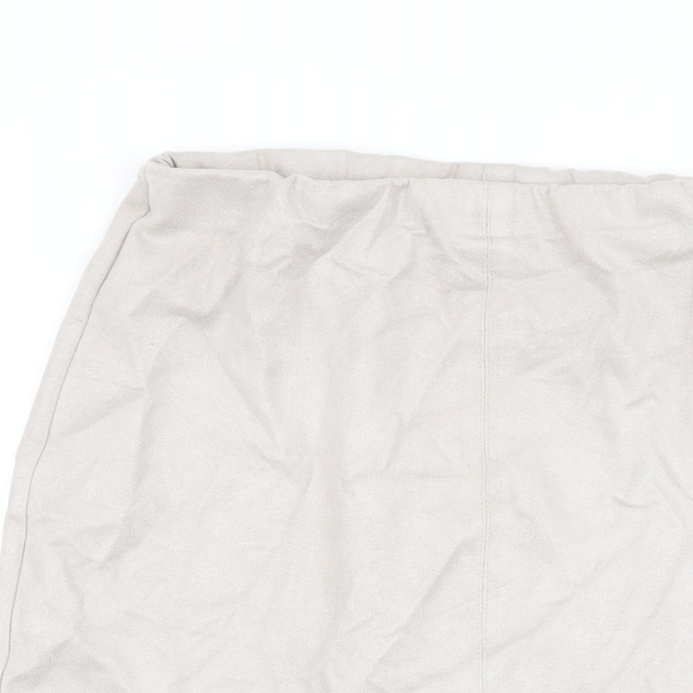 River Island Womens Beige Polyester Straight & Pencil Skirt Size 12