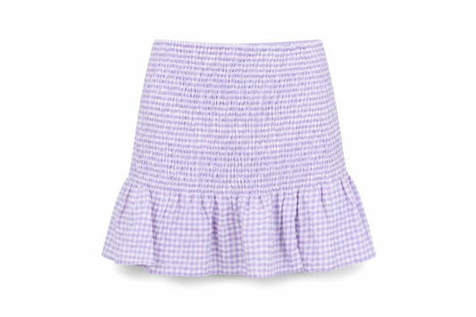 H&M Womens Purple Geometric Cotton Mini Skirt Size XS