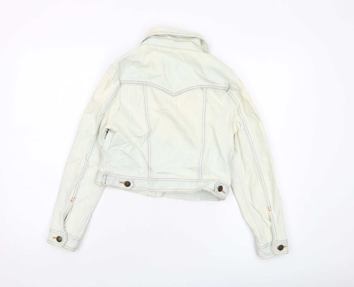 I Love H81 Womens Blue Jacket Size S Button