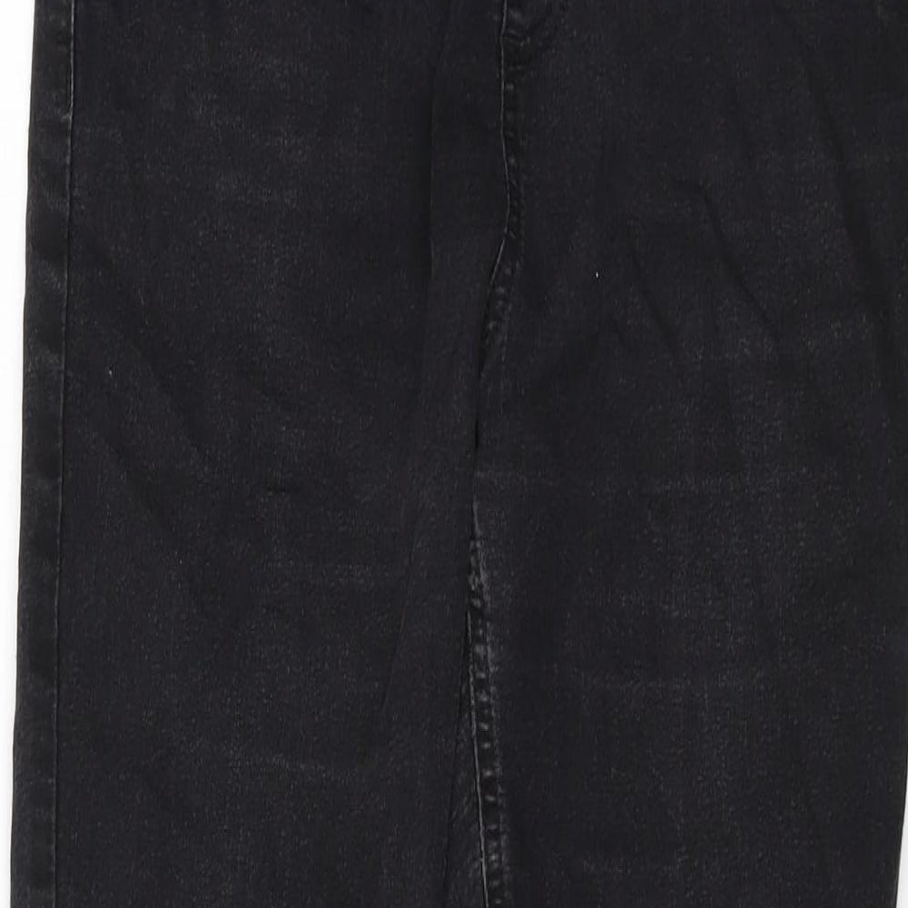 Marks and Spencer Womens Grey Cotton Jegging Jeans Size 14 L26 in Regular