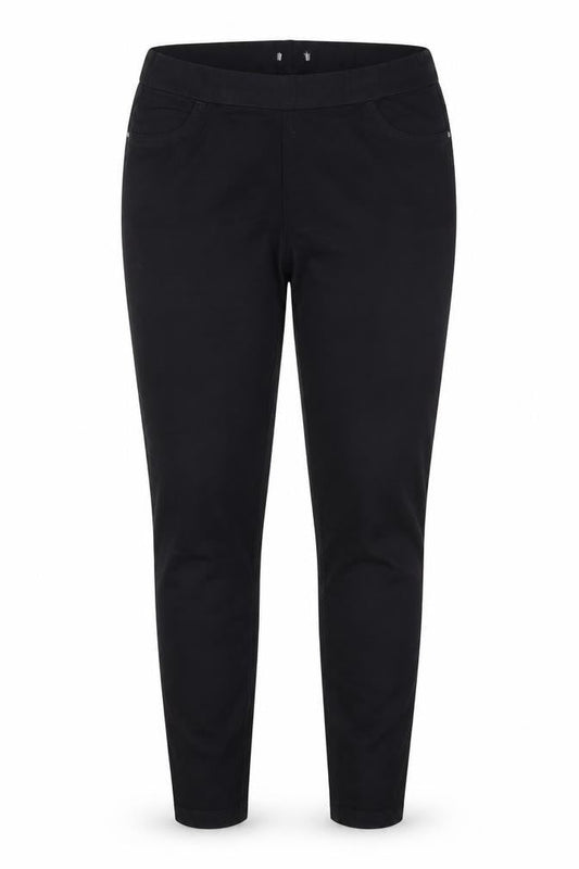 Tulchan Womens Black Cotton Jegging Jeans Size 16 L28 in Regular