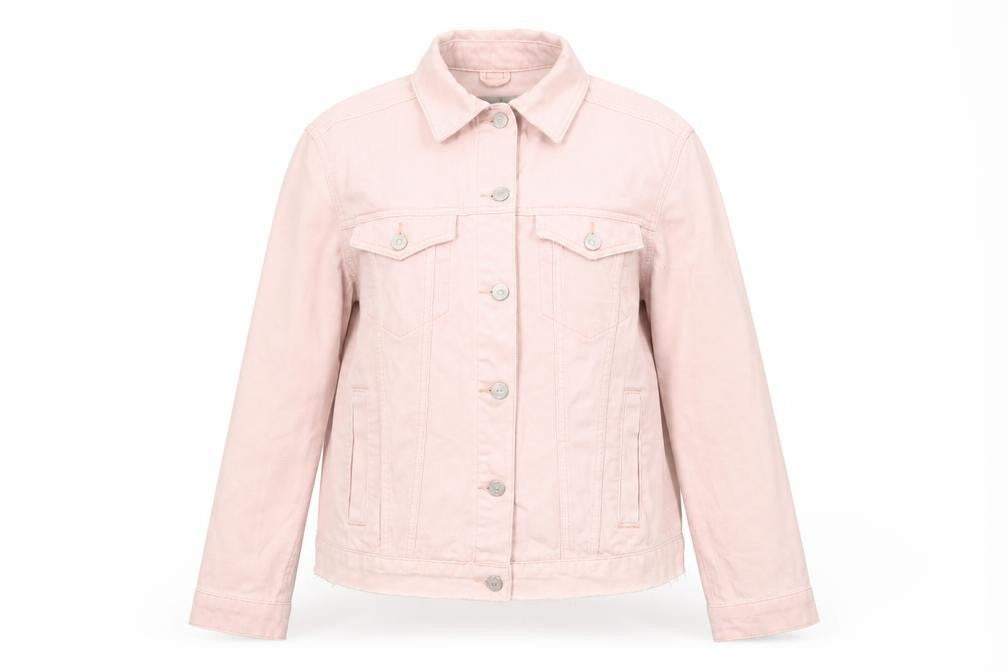 Topshop Womens Pink Jacket Size 10 Buckle