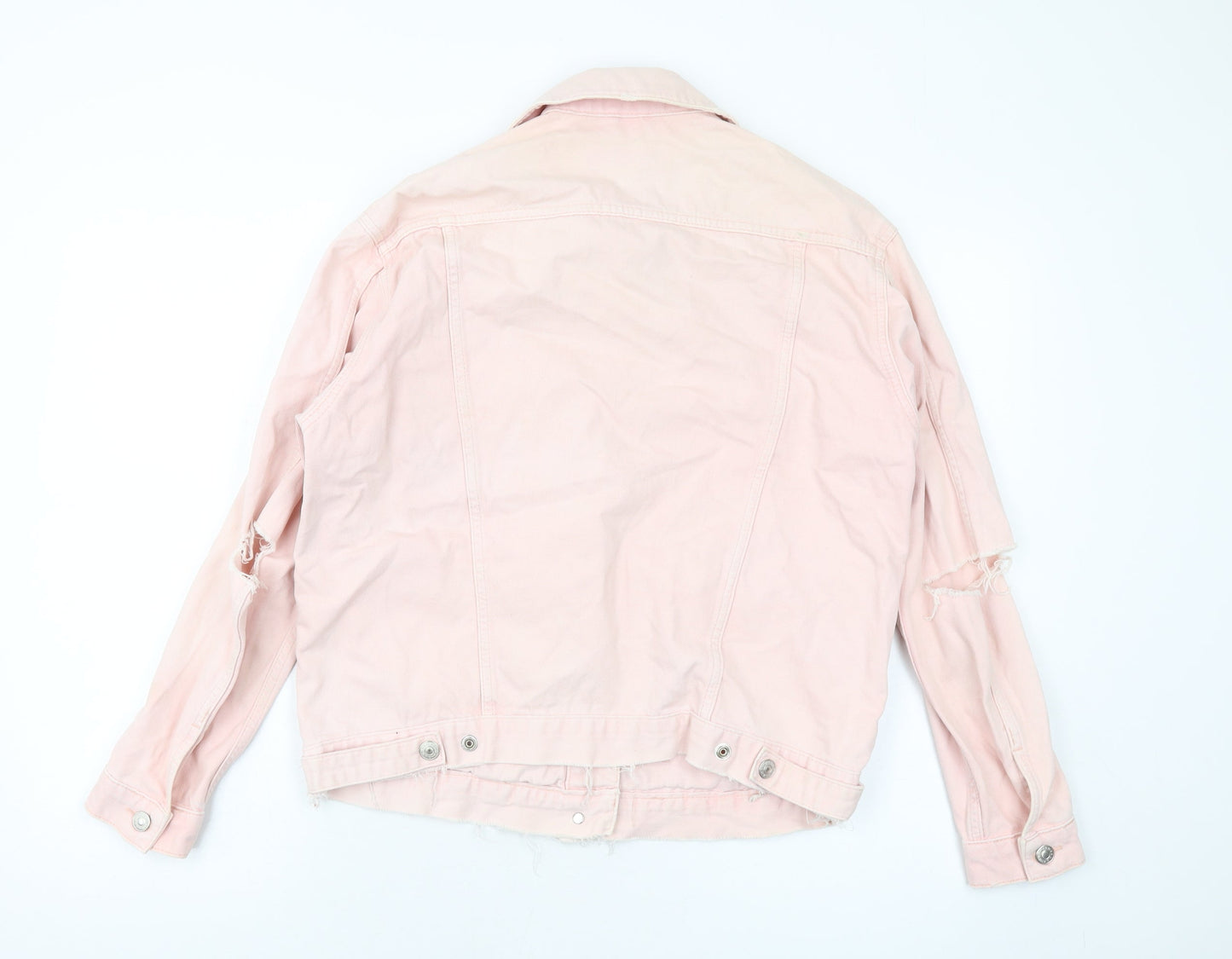 Topshop Womens Pink Jacket Size 10 Buckle