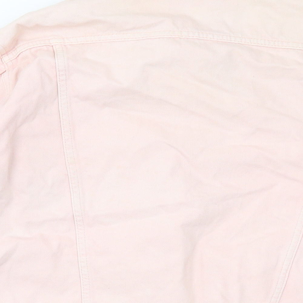 Topshop Womens Pink Jacket Size 10 Buckle