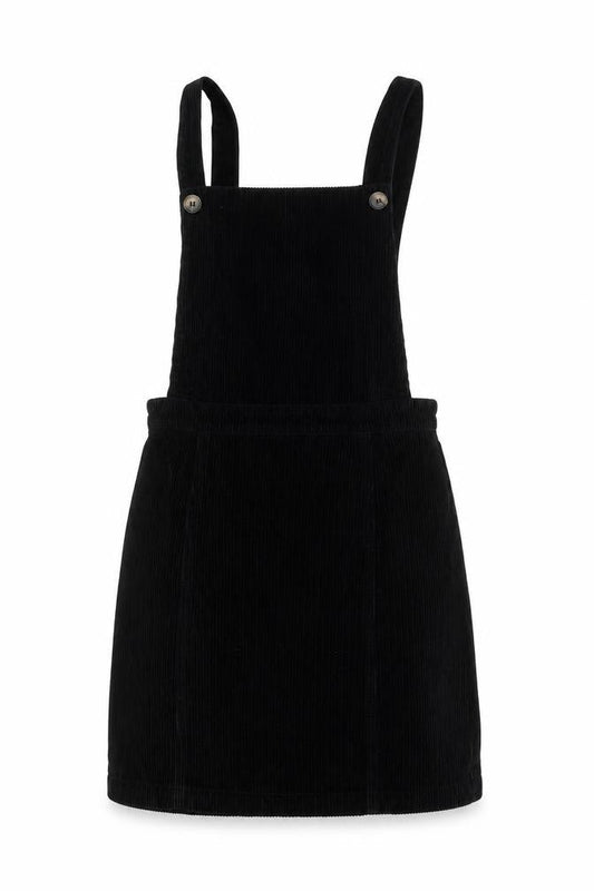 Topshop Womens Beige Cotton Pinafore/Dungaree Dress Size 8 Square Neck Zip