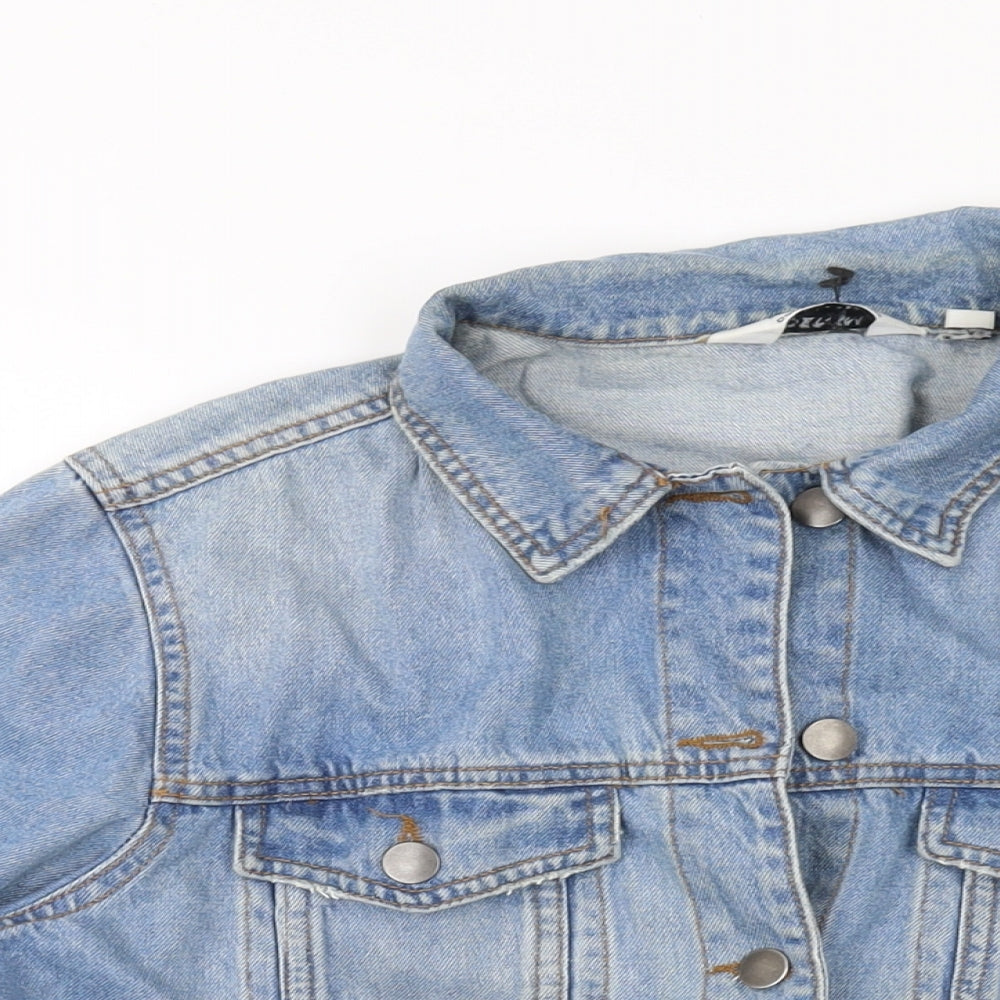 Dorothy Perkins Womens Blue Jacket Size 14 Button