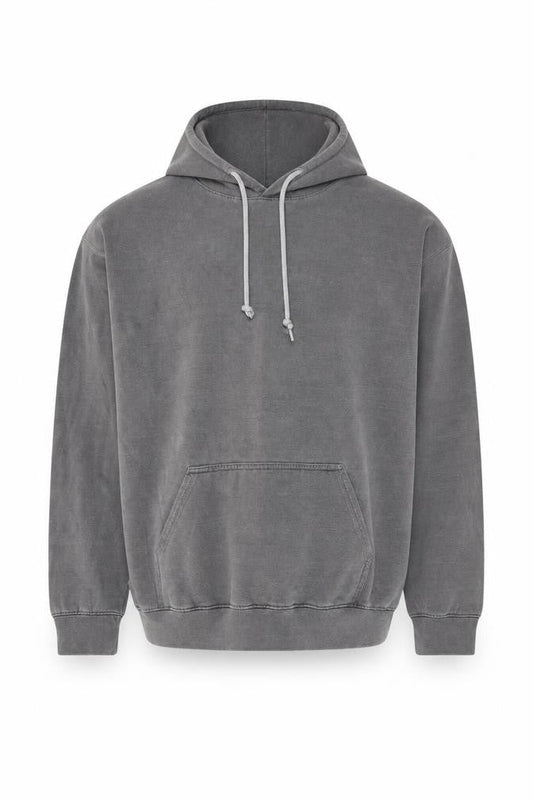 Boohoo Mens Grey Cotton Pullover Hoodie Size S