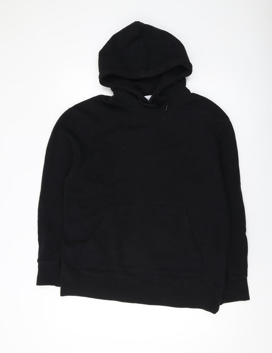 tO-MAN Mens Black Cotton Pullover Hoodie Size M