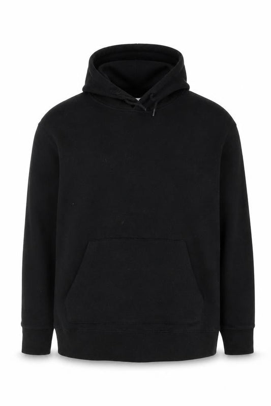 tO-MAN Mens Black Cotton Pullover Hoodie Size M