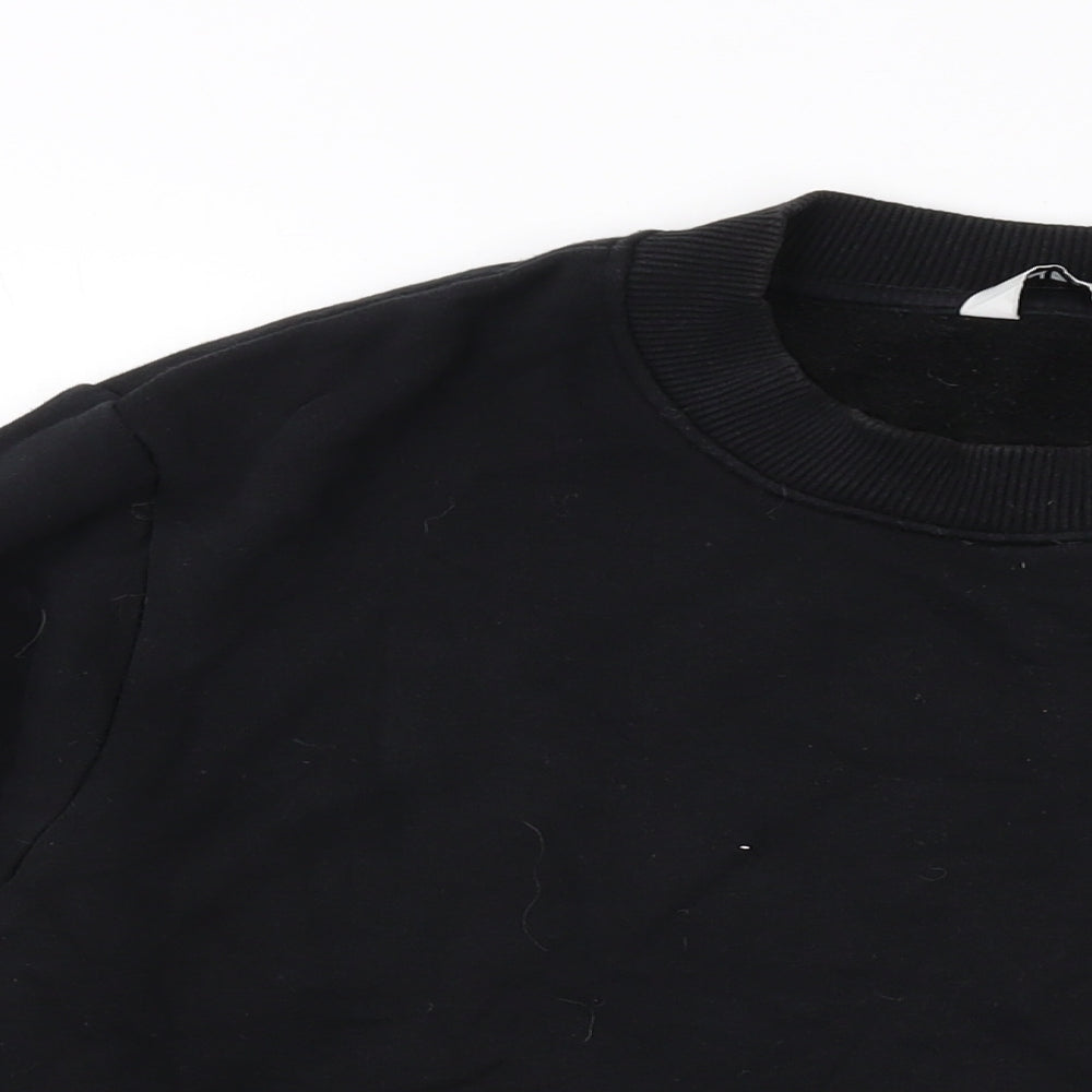 NEXT Mens Black Cotton Pullover Sweatshirt Size M