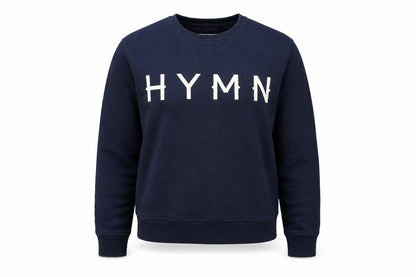 Hymn Womens Blue Cotton Pullover Sweatshirt Size M Pullover