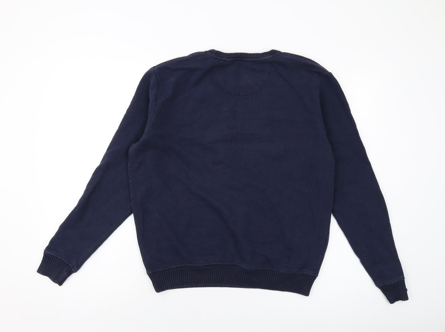 Hymn Womens Blue Cotton Pullover Sweatshirt Size M Pullover