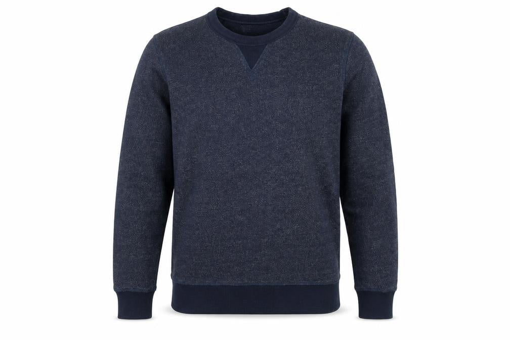 Selected Mens Blue Cotton Pullover Sweatshirt Size M