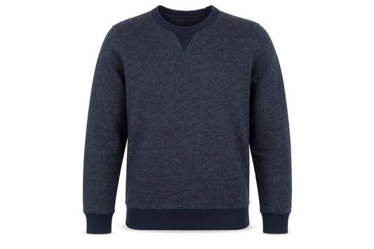 Selected Mens Blue Cotton Pullover Sweatshirt Size M