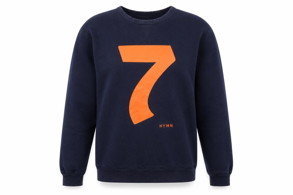 Hymn Womens Blue Cotton Pullover Sweatshirt Size M Pullover