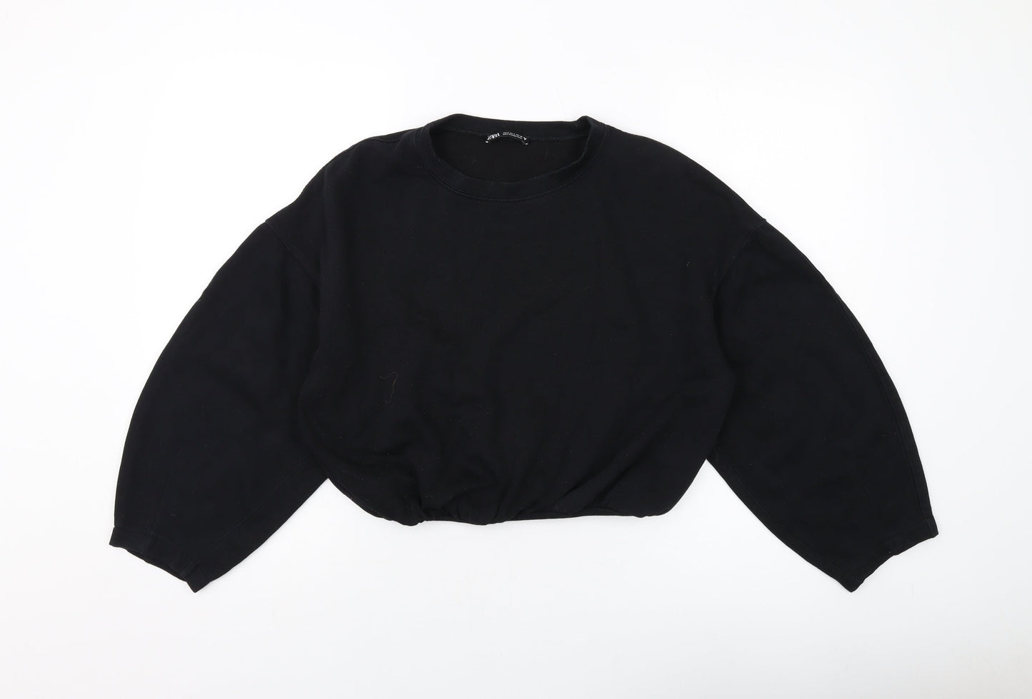 Zara Womens Beige Cotton Pullover Sweatshirt Size S Pullover