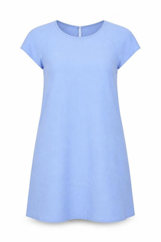 River Island Womens Black Polyester A-Line Size 12 Round Neck Button