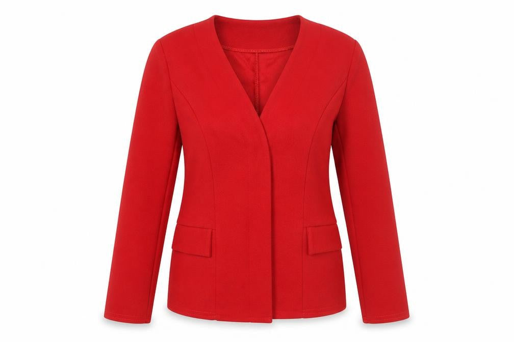 Boohoo Womens Red Jacket Size 12