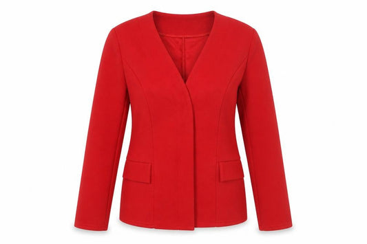 Boohoo Womens Red Jacket Size 12