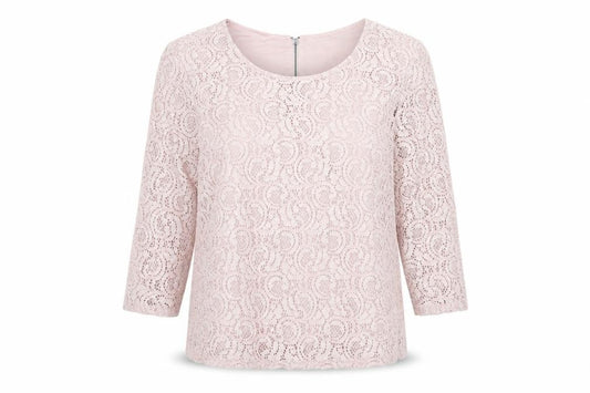 NEXT Womens Pink Nylon Basic Blouse Size 16 Round Neck