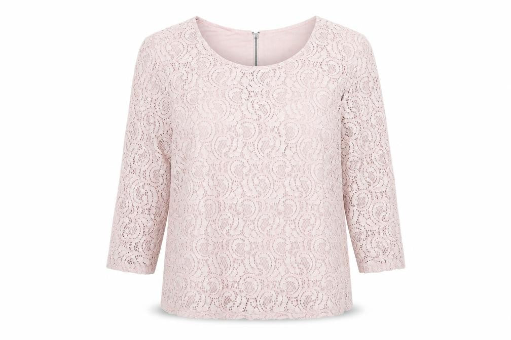 NEXT Womens Pink Nylon Basic Blouse Size 16 Round Neck