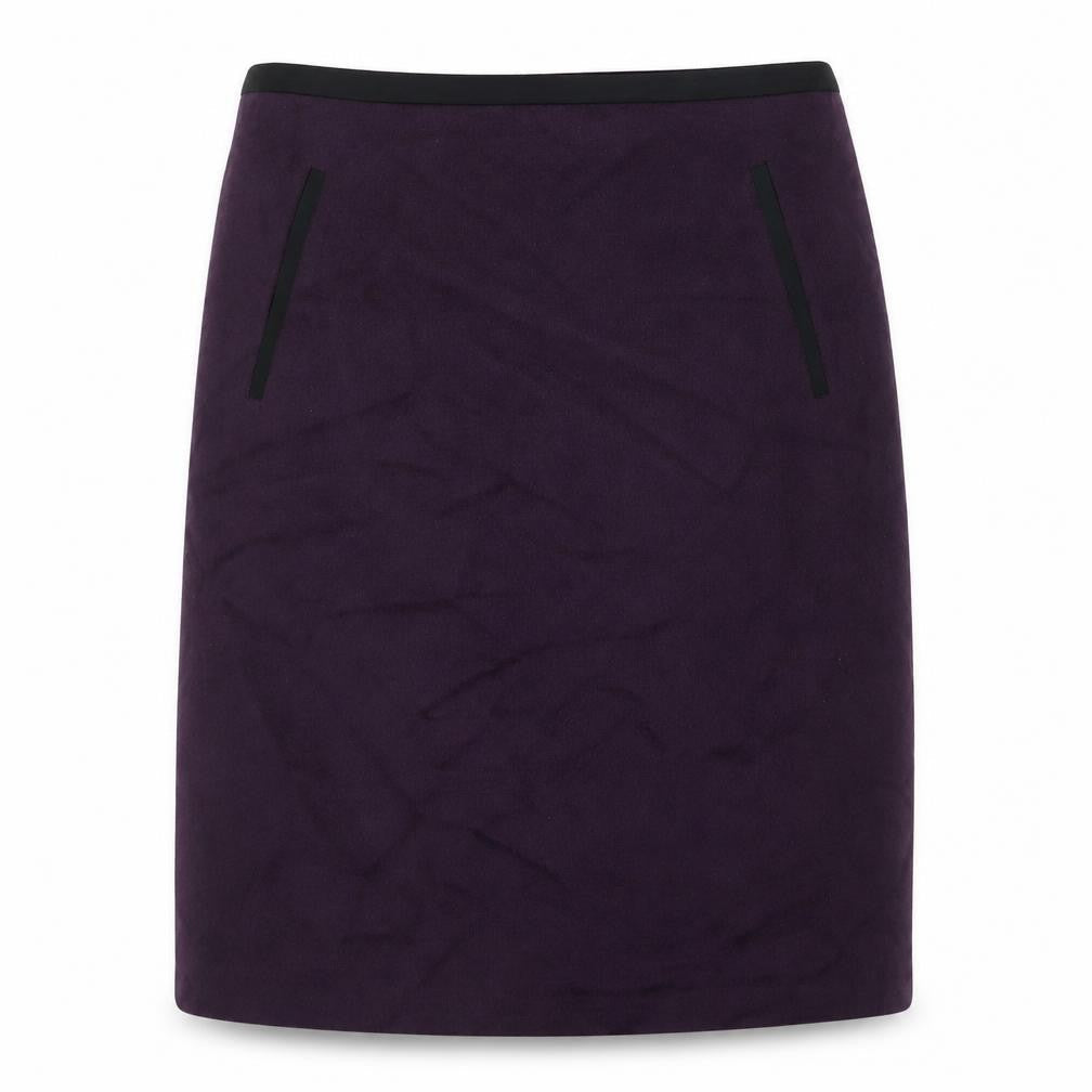 Marks & Spencer Womens Pink Wool A-Line Skirt Size 10 Zip