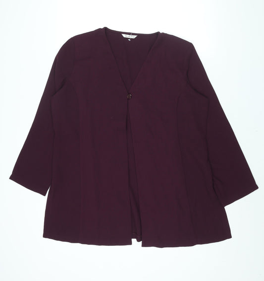 Berkertex Womens Purple Jacket Size 20 Button