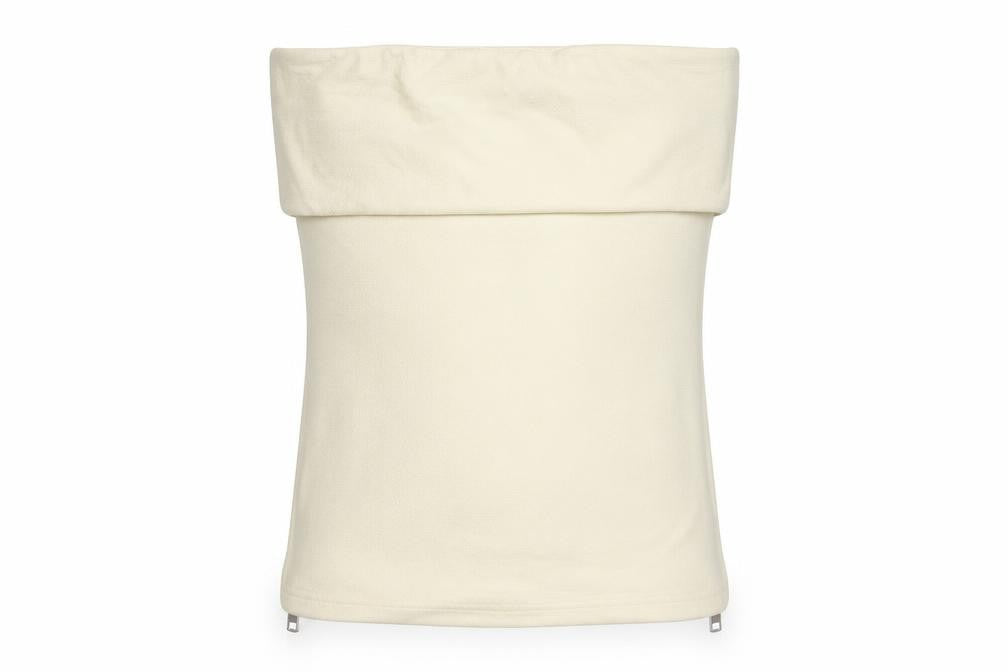 Zara Womens Beige Polyester Basic Blouse Size S Square Neck