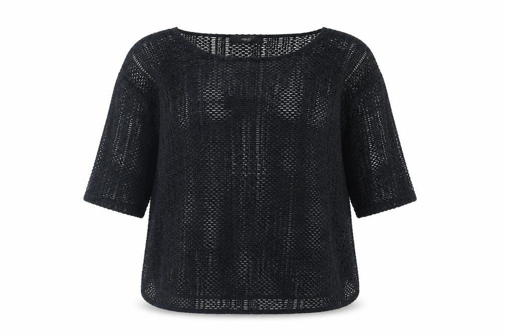 NEXT Womens Blue Polyester Basic Blouse Size 16 Round Neck