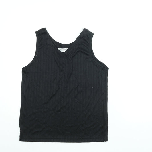 Paramour Womens Black Polyester Camisole Blouse Size S V-Neck - Size S-M