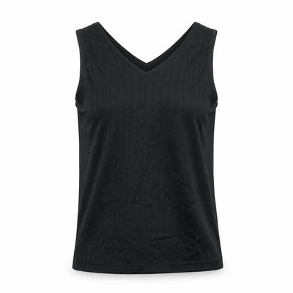 Paramour Womens Black Polyester Camisole Blouse Size S V-Neck - Size S-M