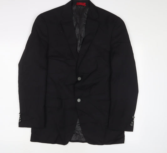 Alfani Mens Black Wool Jacket Suit Jacket Size 38 Regular