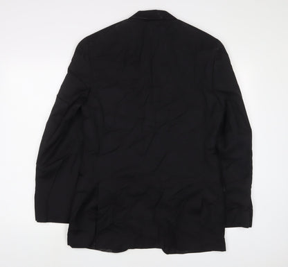 Alfani Mens Black Wool Jacket Suit Jacket Size 38 Regular