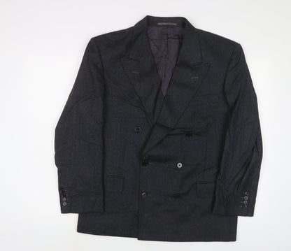 Horne Brothers Mens Grey Wool Jacket Suit Jacket Size 40 Regular