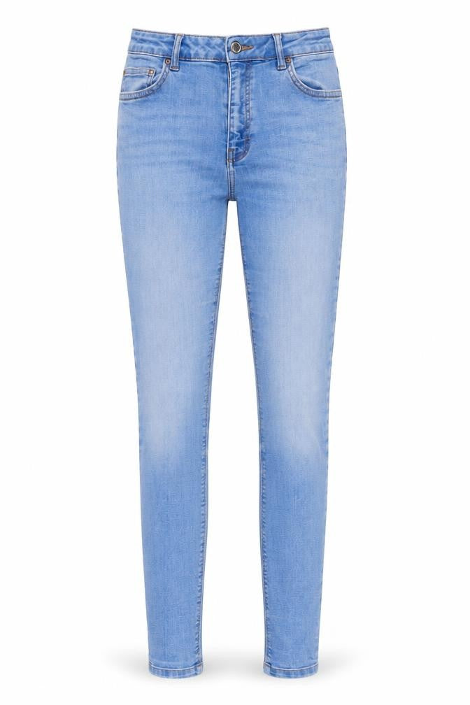 Denim & Co. Womens Blue Cotton Skinny Jeans Size 10 L29 in Regular Zip