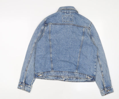 Marks & Spencer Womens Blue Jacket Size 10 Button