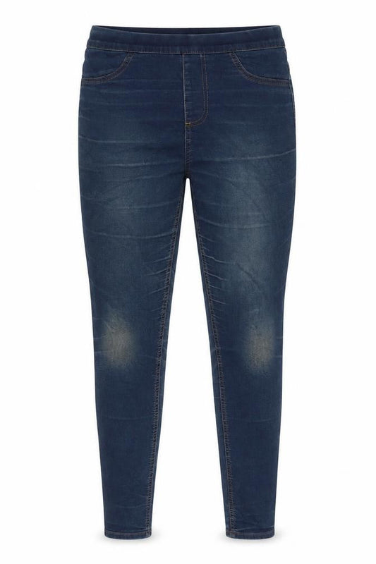 Marks & Spencer Womens Blue Cotton Jegging Jeans Size 12 L31 in Regular