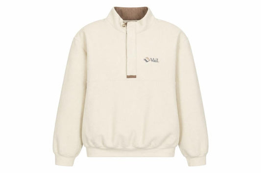 GEAR FOR SPORTS Womens Beige Polyester Pullover Sweatshirt Size L Button
