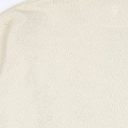 GEAR FOR SPORTS Womens Beige Polyester Pullover Sweatshirt Size L Button