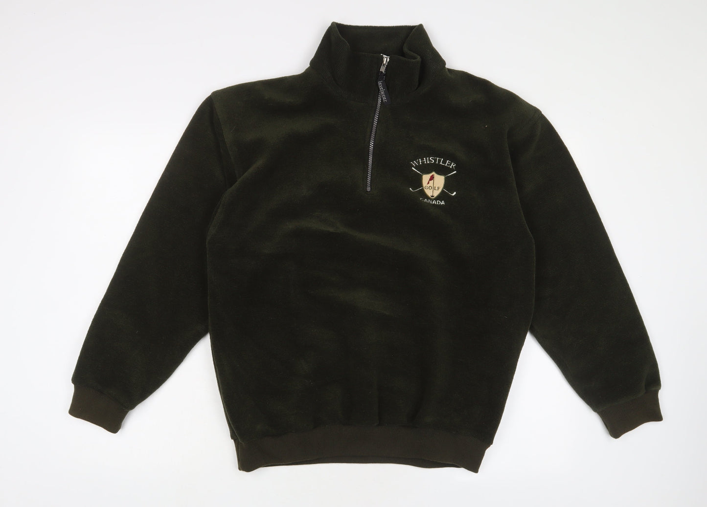Level Wear Mens Green Polyester Pullover Sweatshirt Size S - Embroidered
