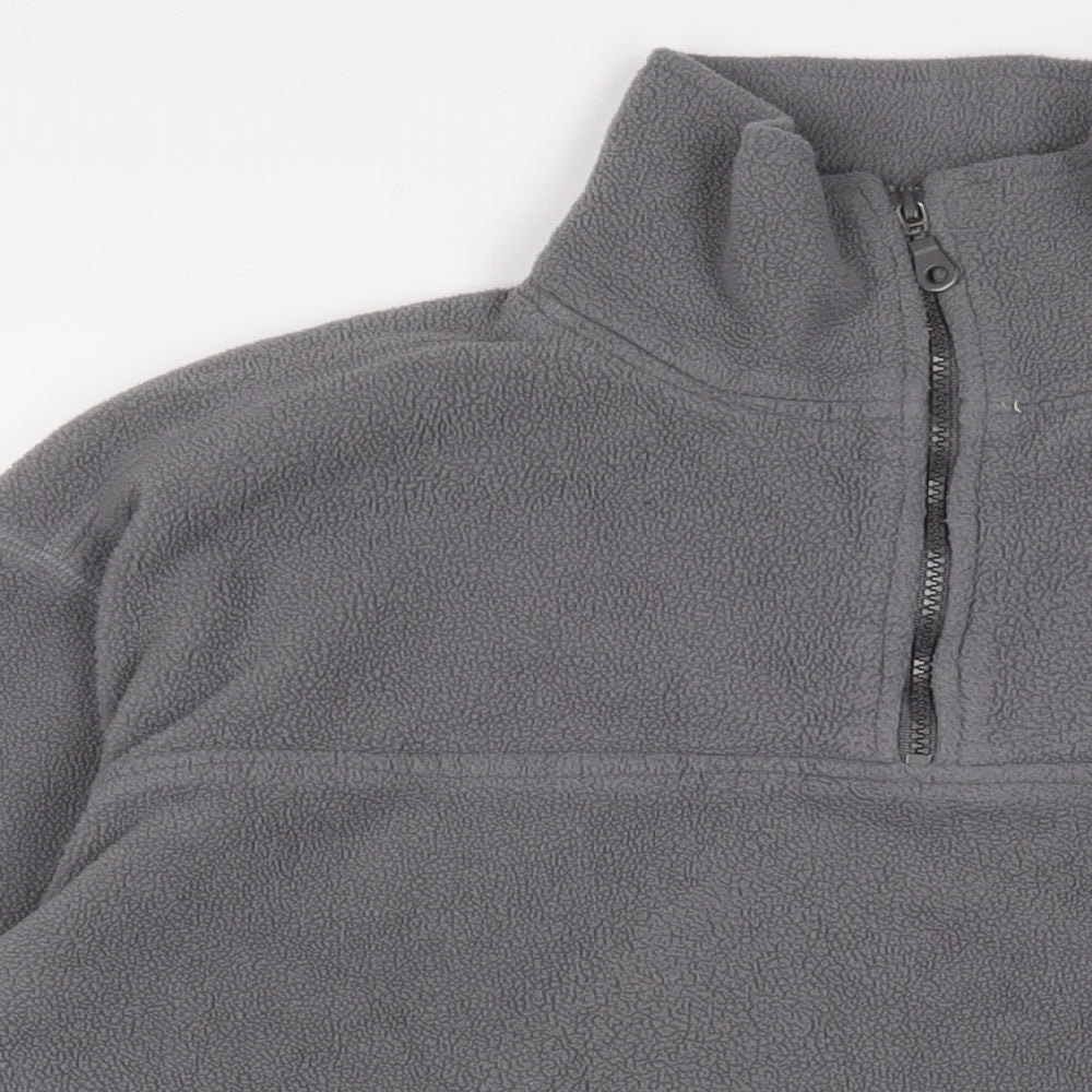 Soks Mens Grey Polyester Pullover Sweatshirt Size L
