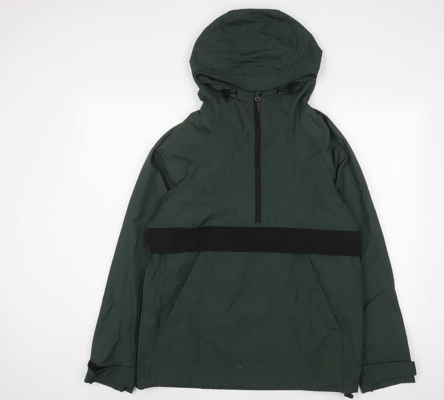 H&M Mens Green Windbreaker Jacket Size S Zip