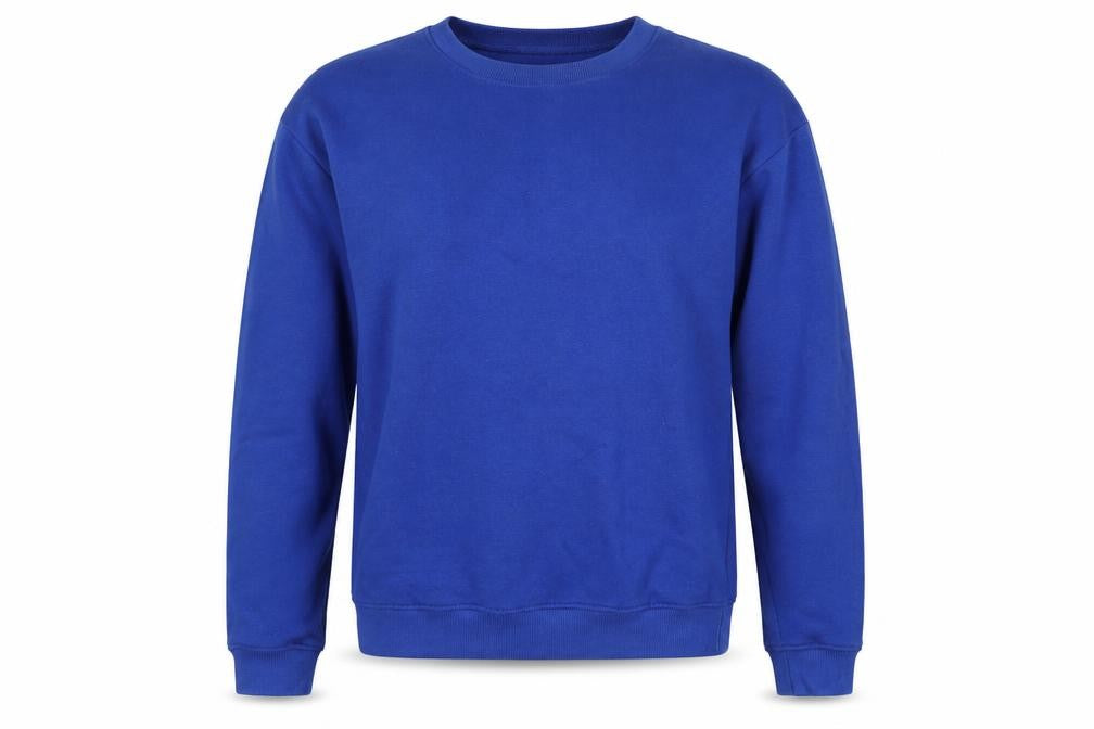 PRETTYLITTLETHING Womens Blue Cotton Pullover Sweatshirt Size S
