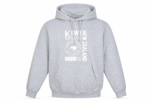 Kiwi Silver Womens Grey Polyester Pullover Hoodie Size S