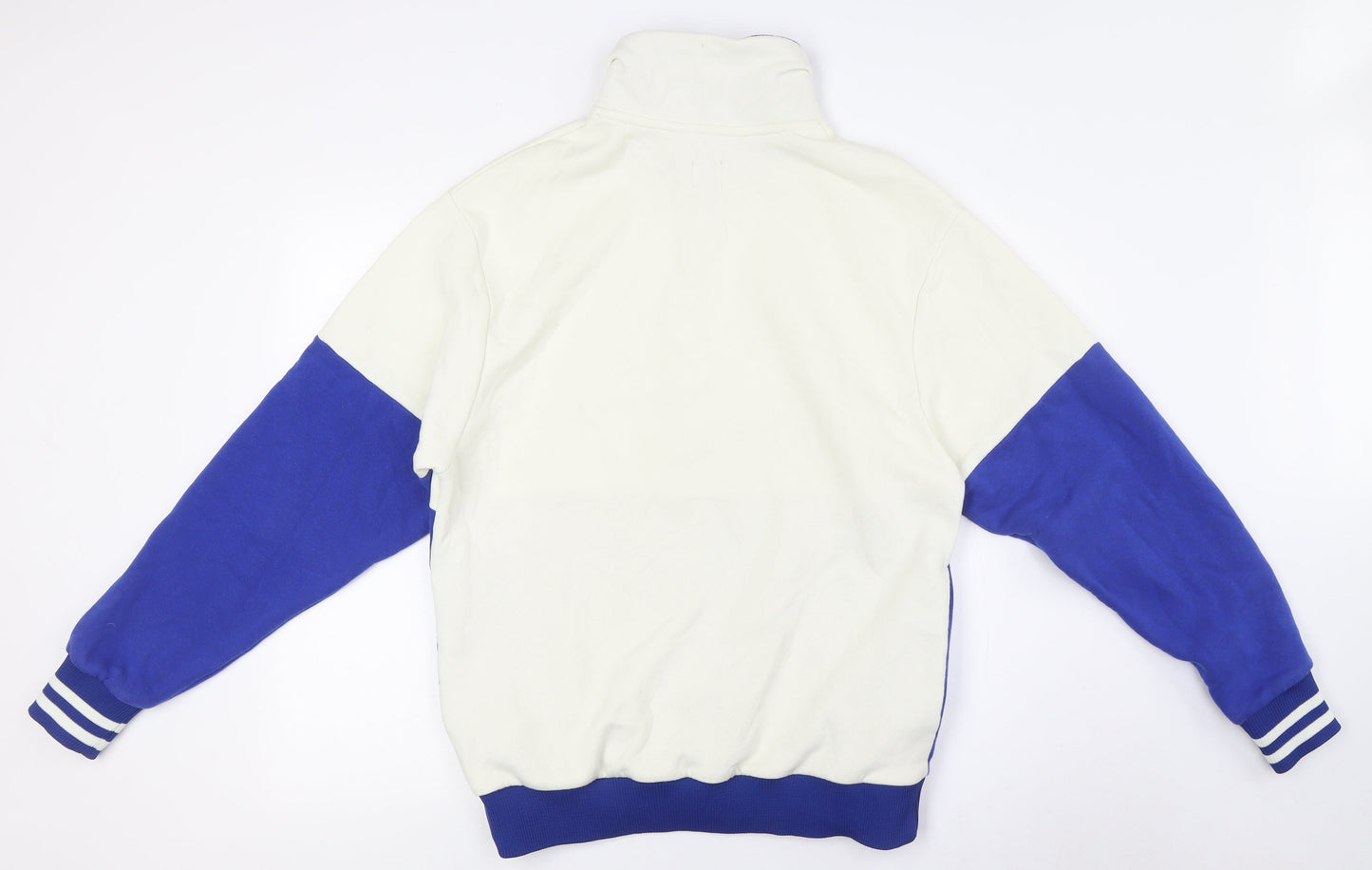 River Island Mens Blue Cotton Pullover Sweatshirt Size S - 1/4 Zip