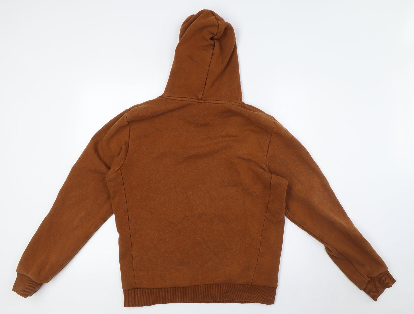 NEXT Mens Brown Cotton Pullover Hoodie Size S