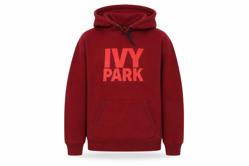 IVY PARK Mens Red Cotton Pullover Hoodie Size S