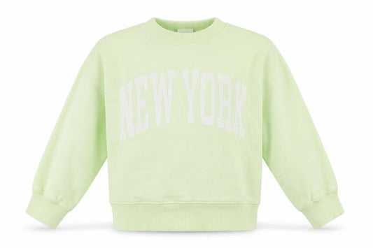 Zara Girls Green Cotton Pullover Sweatshirt Size 6 Years - NewYork