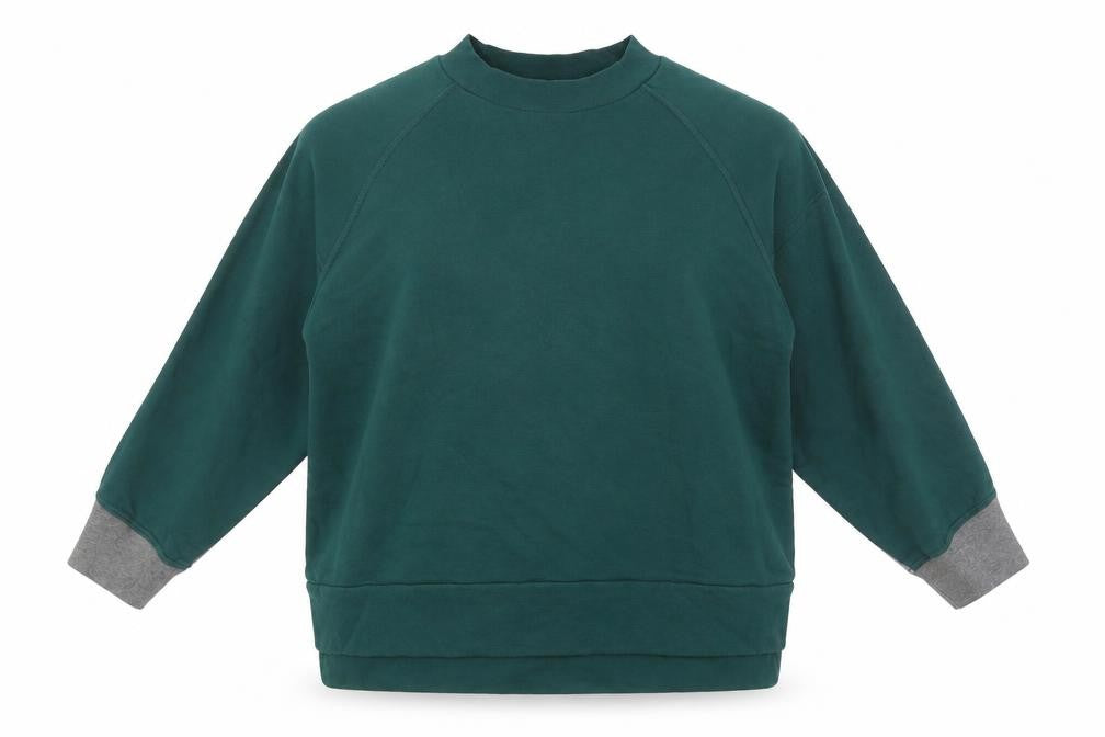 KIN Womens Green Cotton Pullover Sweatshirt Size M